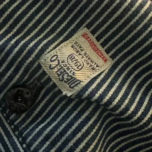 Diesel Industry 100% Cotton Navy Pin Stripe Chi Tight Slim Fit Jeans 31X30 - Picture 5 of 11